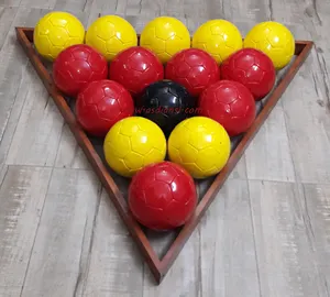 Bolas de bilhar 9 pool soccer ball snookball pool football personalizam o tamanho 5 couro treinamento futebol futebol bolas