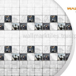 Azulejo de pared de cerámica esmaltada 3D moderno mejor diseño de forma especial con aislamiento térmico antibacteriano para interiores India00919033564484 - Product Image 1