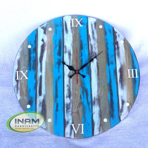 นาฬิกาแขวนผนังไม้ตกแต่งทำมือคุณภาพสูงสุดของอินัม - Product Image 2