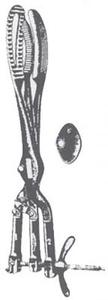 คีมผ่าตัดคลอดแบบแมนนวล Auvard-Zweifel - รากฐานของเครื่องมือผ่าตัด ขนาด 46 ซม. สำหรับใช้ในโรงพยาบาล ยี่ห้อ Mahersi - Product Image 5