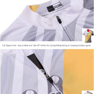 Maillot de cyclisme personnalisé à séchage rapide Élasthanne et polyester Imprimé Vêtements de sport à manches courtes pour la bicyclette - Product Image 3