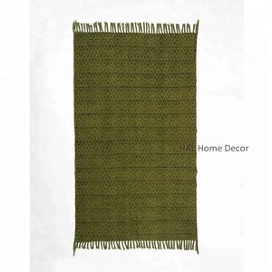 Indien Dhurrie Tapis Fait À La Main Décor de Salon Personnalisé Imprimé Lavable Tapis de Chambre Tapis - Product Image 3