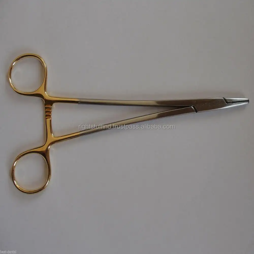 Olsen Hegar porta aghi punta in metallo duro seghettato 16.5CM strumento dentale chirurgico strumenti medici