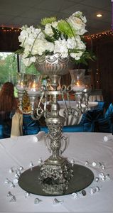 Candelabro moderno chapado en oro, soporte de vela grande para hoteles de lujo, restaurantes y fiesta de boda - Product Image 5