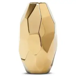 Large Flower Vases Modern Style For Home Or Wedding Decoration Item Golden Finishing Aluminium Metal Designer Flower Vases