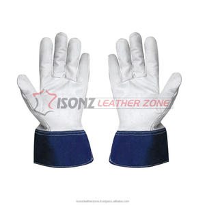ถุงมือทำงานหนังกันลื่น OEM/ODM ทนทาน พร้อมข้อมือป้องกันความปลอดภัย ขนาด 10 นิ้ว ปราศจากน้ำยาง - Product Image 3