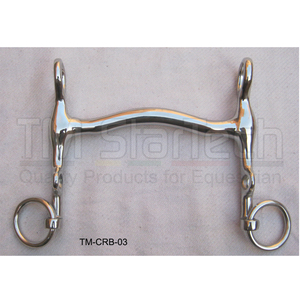 Bocados de Acero Inoxidable Duraderos con Logotipo Personalizado para Carreras de Caballos y Equitación, Uso Versátil TM STAR TM-CRB-03 - Product Image 1