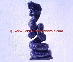 งานแกะสลักรูปสัตว์จากหินลาพิส ลาซูลี สีน้ำเงินธรรมชาติ ทำด้วยมือ รูปทรงอูฐ นก งานฝีมือ หินสีน้ำเงิน - Product Image 6