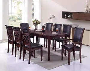 ชุดโต๊ะอาหารดีไซน์พนักพิงเฉพาะตัว 1+8 - Product Image 1