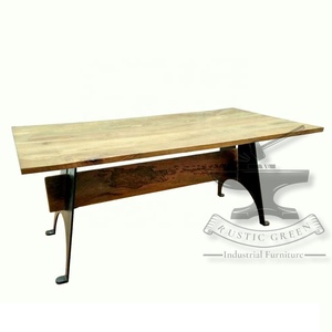 โต๊ะรับประทานอาหารไม้เนื้อแข็งแบบเหล็กอเนกประสงค์สำหรับใช้ในโรงเรียนร้านอาหารห้องครัวห้องนอนห้องนั่งเล่นการประชุมเชิงปฏิบัติการใช้ในโรงพยาบาล - Product Image 6