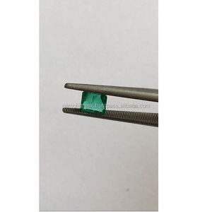 Esmeralda natural colombiana de calidad AAA 4,9*4,8 MM corte esmeralda excelente brillo y color verde perfecto certificado IGI - Product Image 2