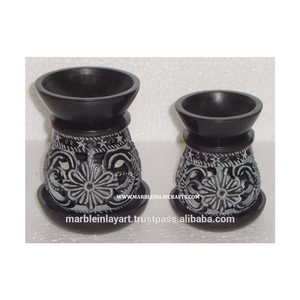 เตาเผาน้ำมันหอมระเหยหินสบู่อินเดีย - ของตกแต่งบ้านที่ทนทาน - Product Image 1