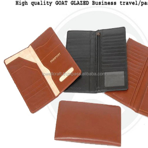 Genuine Leather Short <b>Wallet</b> RFID Protection Open Closure Unisex Minimalist Card Holder 7 Inch Cotton Lining <b>Brown</b> Black Lowell - Product Image 3