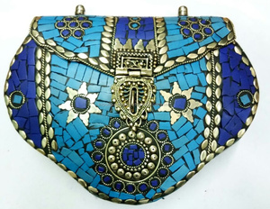 Estilo bohemio indio hecho a mano con cuentas diseñador embrague bandolera mujer elegante Boho noche compras fiesta bolsos de hombro - Product Image 1