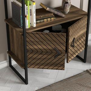 Librería Moderna de Diseño con Paneles de Madera y Patas de Hierro con Acabado en Nogal para Uso Escolar y Comedor - Éxito de Ventas en Turquía - Product Image 4
