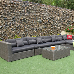 Conjunto de sofá de mimbre polivinílico para jardín, oferta especial ATC - Product Image 1