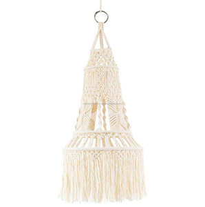 Small Ceiling <b>Light</b> <b>Shade</b> Designer Indian Handmade <b>Macrame</b> Wedding Luxury Chandelier Modern - Product Image 2