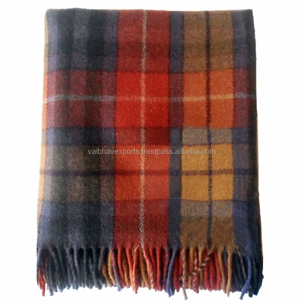 2023 Made in India Soft Fluffy Premium Quality Merino Wool Blanket Factory New Wool Blankets