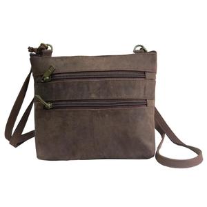 Sac à main élégant NAZ marron, dernière mode, cuir de chasseur véritable de haute qualité, avec bandoulière, sac à bandoulière pour femme - Product Image 3