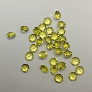 หินควอทซ์เลมอนธรรมชาติขนาด6มม. เพชรพลอยหลวมขัดเงาสวยงาม - Product Image 2