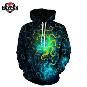 Sweat à capuche à sublimation pour hommes de bonne qualité hiver 2025 Street Wear avec motif imprimé teint uni - Product Image 5