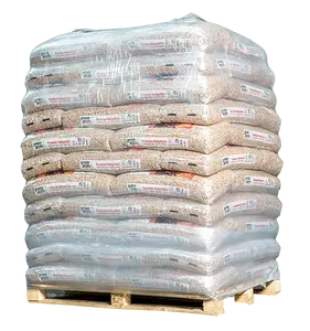 Vente en gros de granulés de bois 100% naturels de haute qualité pour systèmes de chauffage, prix compétitif, sacs de 15 kg, puissance 7,5 kW, faible teneur en cendres (2%) - Product Image 1