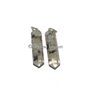 Rainbow Moonstone <b>Orgonite</b> Pencil Pendant - Product Image 1
