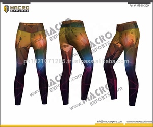 Pantalones de Yoga al por Mayor para Mujer, Mallas Multicolores con Estampado Personalizado, Tejido de Malla Transpirable, Secado Rápido, Antibacterianas, Marca Personalizada - Product Image 3