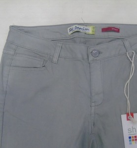 Pantalones Casuales de Sarga de Algodón para Mujer de Bangladesh, Temporada de Primavera, Material Mixto, Ropa de Marca en Stock - Product Image 3