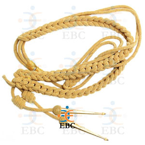 Fourragère française, aiguillettes de mode, fil métallique doré ou argenté personnalisé, uniforme de cérémonie, équipement de parade, équipement de défense personnelle - Product Image 5