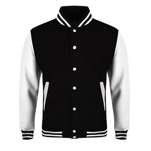 Blousons universitaires pour hommes en gros, style mode, brodés, en cuir, de baseball et Letterman - Product Image 4