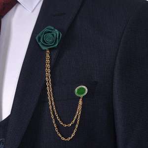 Production spéciale haute qualité nouvelle mode viscose et polyester tissu tissé hommes costumes marié costume de mariage - Product Image 3