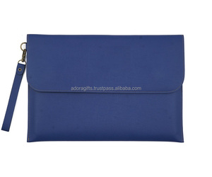 Étui pour ordinateur portable en cuir véritable Folio, pochette Slim pour ordinateur portable - Product Image 1