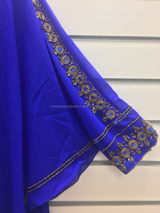 Dubai Expo Popular estilo marroquí Kaftan mujeres Casual corto pesado cuentas bordado primavera trabajo blusa lentejuelas noche Club playa - Product Image 4