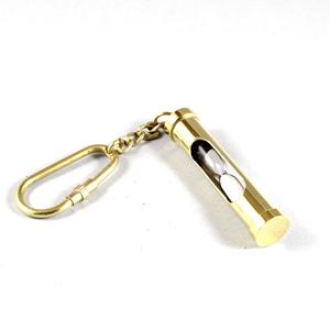 Llavero pequeño náutico de latón con temporizador de arena marina, llavero de reloj de arena, llavero con bucle de latón - Product Image 2