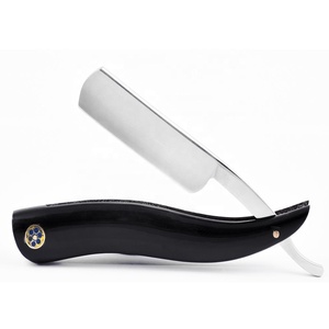Rasoir de barbier noir à lame unique pour le rasage - Product Image 1