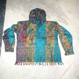 เสื้อแจ็คเก็ตขนสัตว์มีฮู้ดจากอินเดีย - Product Image 2