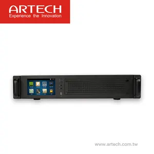 ARTECH AK-랙 마운트 멀티 라인 독립형 음성 로거 시스템 8-32lines 5 인치 터치 스크린 70000 시간 기록 시간