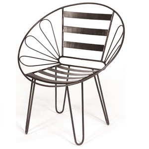 Chaise décorative en fer forgé blanc, chaise classique d'intérieur, salle à manger, haute qualité, pour la maison - Product Image 5