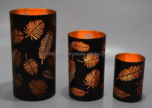 Pot de lanterne votive de bouddha en filigrane en métal unique Bougeoir et bocaux de pilier décoratifs pour la maison - Product Image 2