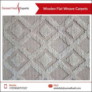 Tapis et tapis brodés en laine à tissage plat élégant de qualité supérieure à forte demande à vendre au prix de gros - Product Image 3