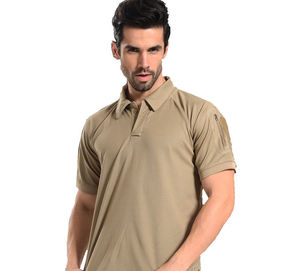 Polo en coton pour hommes, sport, vente en gros, Logo personnalisé, haut de chasse pour garçons, t-shirts polo - Product Image 4