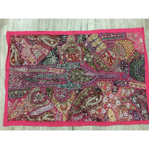 Traditional Wall Hanging Tapestry Indian <b>Vintage</b> Art <b>Curtain</b> Home Wall Decor Backdrop Art Handmade Wall Hanging Patchwork - Product Image 6