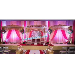 Awesome Modern Style Reception Stage Decor for Indian Wedding Stunning Fiberglass Wedding Stage Decoration - Product Image 1