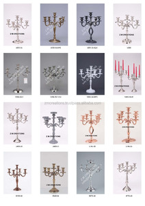Meilleure vente Antique 5 bras candélabre à la main en métal bougeoir votif pour mariage maison hôtel décor pièce maîtresse disponible - Product Image 3