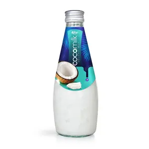 Fabricantes de bebidas, botella de vidrio de 290ml, leche de coco