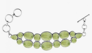 Pulsera de piedras preciosas de Prehnita Natural de Plata de Ley 925 sólida de alta calidad, abalorio chapado en rodio hecho a mano indio para regalos para ella - Product Image 2