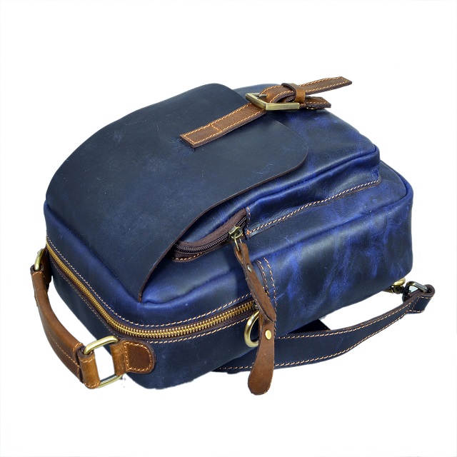 Leather Backpack Satchel: Men's Business Travel & Office Bag by TERGUS INDIA