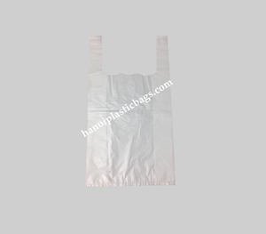 White Recyclable HDPE Side Gusset Singlet T-Shirt <b>Bags</b> for <b>Vegetables</b> Shopping Made in Vietnam - Product Image 2