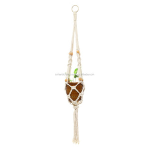 Colgadores de macramé para plantas, colgadores de cuerda para macetas, colgadores para macetas, Felicidad hecha a mano - Product Image 3